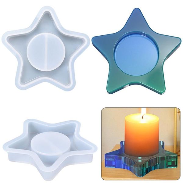candle holders five-pointed star candlestick diy silicone mold holder crystal epoxy mould home decoration hand crafts ornaments
candle holders five-pointed star candlestick diy silicone mold holder crystal epoxy mould home decoration hand crafts ornaments