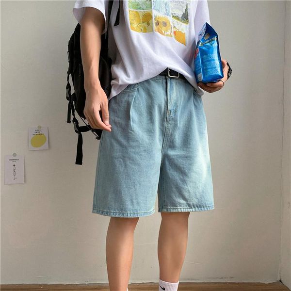 men's jeans shorts cowboy summer trend versatile 5-point middle pants wear 2021 casual short men, Blue
men's jeans shorts cowboy summer trend versatile 5-point middle pants wear 2021 casual short men, Blue