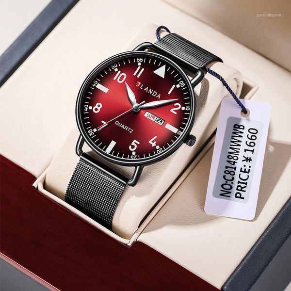 wristwatches jlanda luminous fashion calendar quartz mesh waterproof stainless steel watch men's strap sport casual relogio masculino, Slivery;brown
wristwatches jlanda luminous fashion calendar quartz mesh waterproof stainless steel watch men's strap sport casual relogio masculino, Slivery;brown