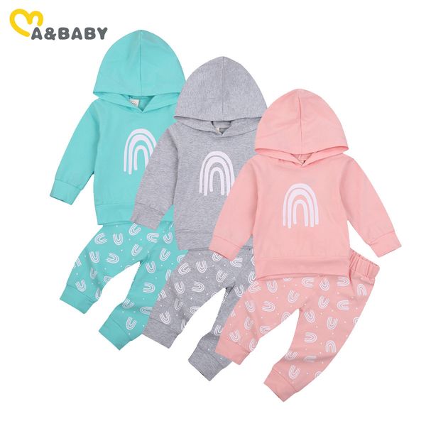 0-3y autumn spring infant toddler kid baby girls clothes set long sleeve rainbow hooded pants children costumes 210515, White
0-3y autumn spring infant toddler kid baby girls clothes set long sleeve rainbow hooded pants children costumes 210515, White