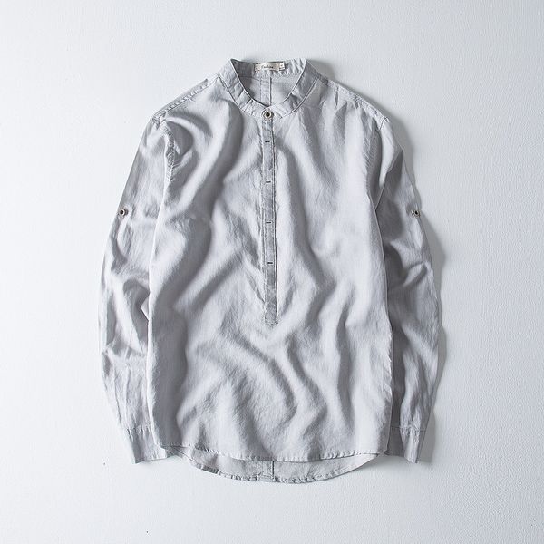 men's t-shirts m-4xl gray linen shirts men fashion stand collar cotton mens breathable long sleeve flax shirt male overhemd thv4, White;black
men's t-shirts m-4xl gray linen shirts men fashion stand collar cotton mens breathable long sleeve flax shirt male overhemd thv4, White;black