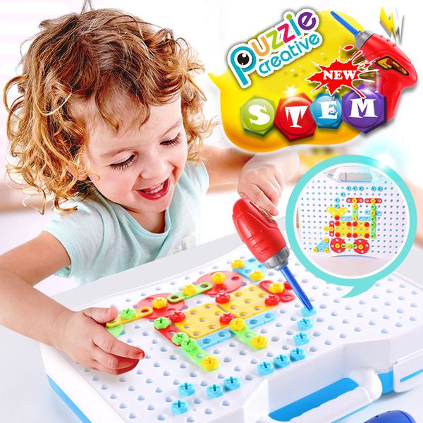 DIY Toys For Children 3D Puzzle Toys Kids Creative Toy Electric Drill Screw Group Nut Disassembly Game Toy STEM Educational Toys
DIY Toys For Children 3D Puzzle Toys Kids Creative Toy Electric Drill Screw Group Nut Disassembly Game Toy STEM Educational Toys