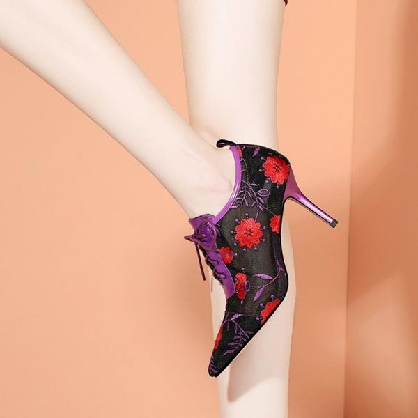 boots womens pointy toe embroidery floral mesh ankle stilettos high heel lace up shoes real leather sandals breathable 2021, Black
boots womens pointy toe embroidery floral mesh ankle stilettos high heel lace up shoes real leather sandals breathable 2021, Black