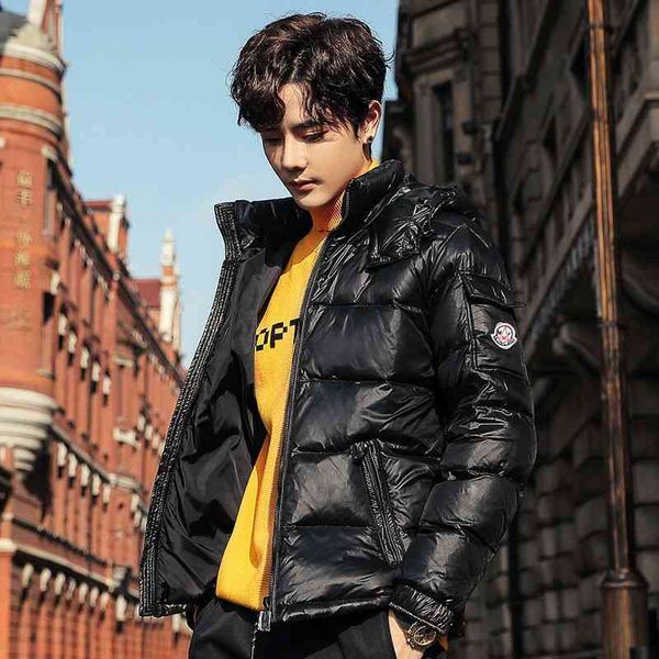 light thin hooded men's women's 2021 couple's winter thickened wash bright face, Black
light thin hooded men's women's 2021 couple's winter thickened wash bright face, Black