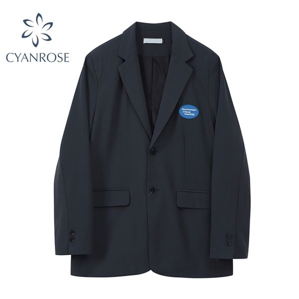 fashion solid color lapel blazer women elegant vintage casual single breasted female outerwear ladies jackets feminino 210430, White;black
fashion solid color lapel blazer women elegant vintage casual single breasted female outerwear ladies jackets feminino 210430, White;black