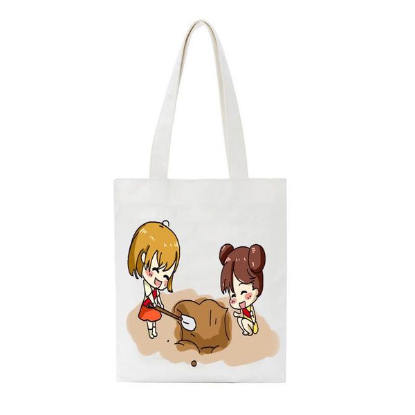 shopping bags women canvas shoulder bag cartoon bog girl playing print reusable female student book cotton cloth handbag tote
shopping bags women canvas shoulder bag cartoon bog girl playing print reusable female student book cotton cloth handbag tote
