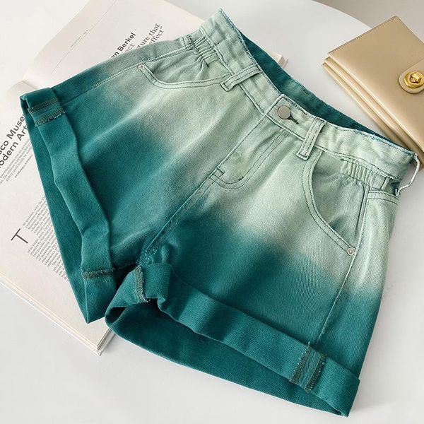women's shorts vintage women with high waist slimming pink short jeans colorful casual wide leg denim gradient, White;black
women's shorts vintage women with high waist slimming pink short jeans colorful casual wide leg denim gradient, White;black