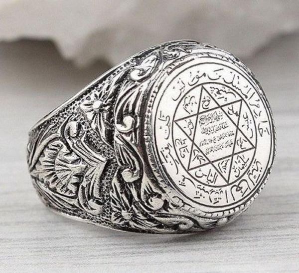 cluster rings classic mysterious star of david spell rune metal punk amulet, Golden;silver
cluster rings classic mysterious star of david spell rune metal punk amulet, Golden;silver