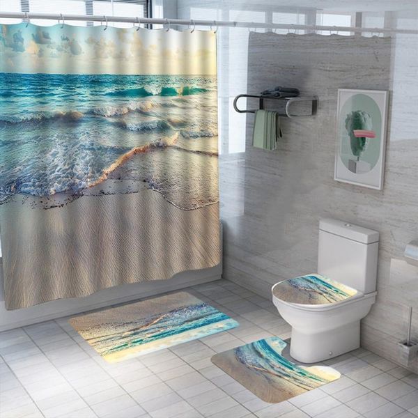 shower curtains 3d beach scenery curtain set waterproof washable polyester bath anti-slip rugs toilet lid cover mat
shower curtains 3d beach scenery curtain set waterproof washable polyester bath anti-slip rugs toilet lid cover mat