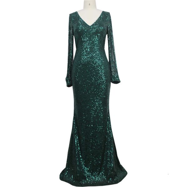 2021 luxury party evening dress selling women's tassel long sleeve sequin fishtail autumn and winter, Black
2021 luxury party evening dress selling women's tassel long sleeve sequin fishtail autumn and winter, Black