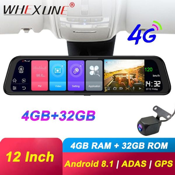 12-in 4g car dvr dash cam front and rear rearview camera mirror 1080p dashcam 4g+32g wifi gps adas auto video record dvrs
12-in 4g car dvr dash cam front and rear rearview camera mirror 1080p dashcam 4g+32g wifi gps adas auto video record dvrs
