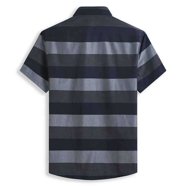 shan bao bamboo fibre striped short sleeve 2021 marks summer shirt of red navy blue men, White;black
shan bao bamboo fibre striped short sleeve 2021 marks summer shirt of red navy blue men, White;black