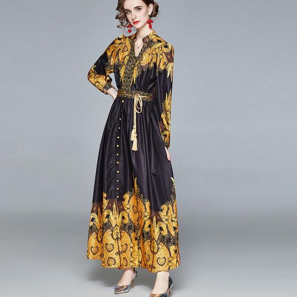 casual dresses 2021 fall style bohemian retro print v-neck party belt slim fit temperament long-sleeved mopping dress high quality, Black;gray
casual dresses 2021 fall style bohemian retro print v-neck party belt slim fit temperament long-sleeved mopping dress high quality, Black;gray