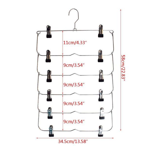 space saving metal multi-layer pants trousers skirt hanger foldable closet with non-slip clips tie slack rack c6uc hangers & racks
space saving metal multi-layer pants trousers skirt hanger foldable closet with non-slip clips tie slack rack c6uc hangers & racks