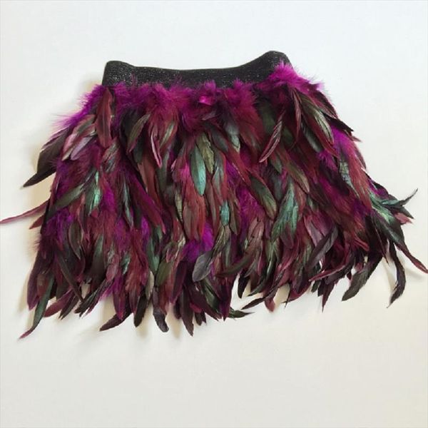 black peacock ostrich feather mini costume women skirts dance feathered feathers fringe high waist vestido falda plumas
black peacock ostrich feather mini costume women skirts dance feathered feathers fringe high waist vestido falda plumas