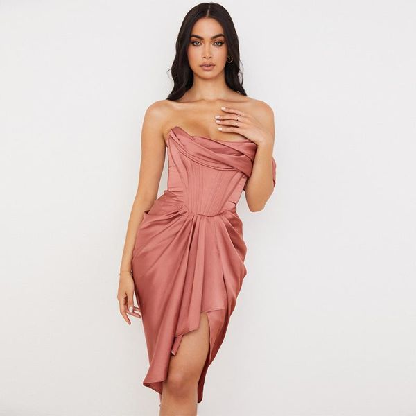 party dresses 2021 women summer high elastic slim one-shoulder strapless mini dress fish bone evening bodycon club, White;black
party dresses 2021 women summer high elastic slim one-shoulder strapless mini dress fish bone evening bodycon club, White;black