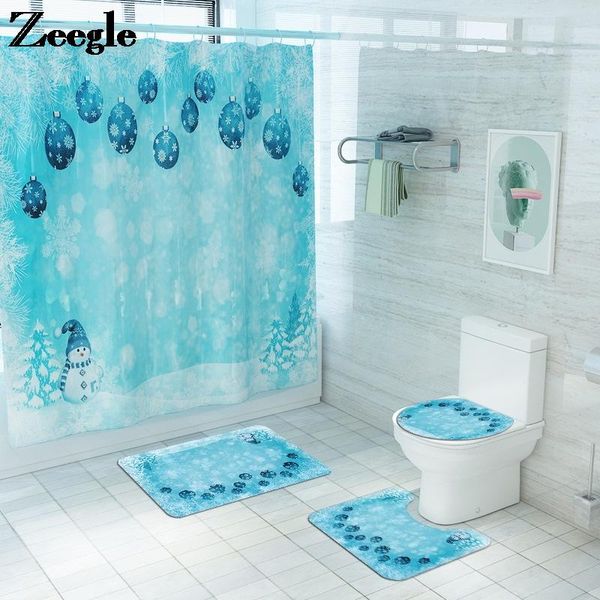 bathroom carpet christmas blue style bath mat and waterproof shower curtain toilet foot set absorbent u-shaped rug mats
bathroom carpet christmas blue style bath mat and waterproof shower curtain toilet foot set absorbent u-shaped rug mats