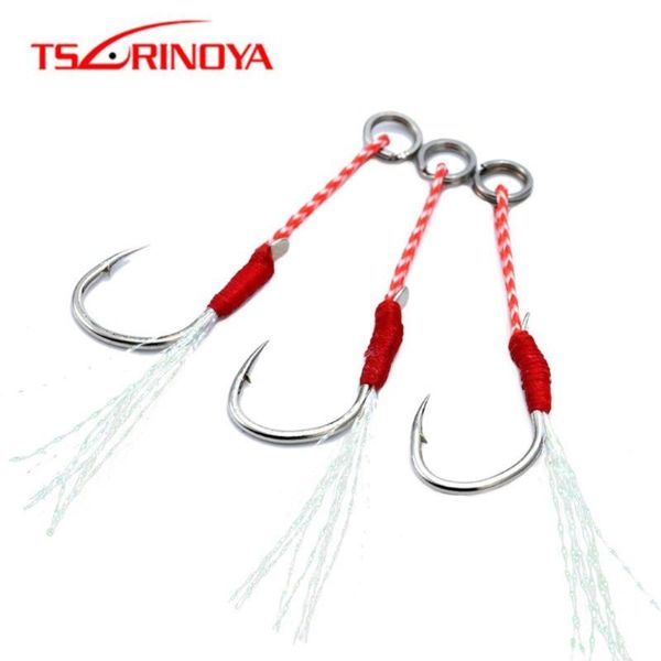 3pcs 12# 14# 16# high carbon steel single barbed fishing hooks with feather light jigging assist hook tackle tools
3pcs 12# 14# 16# high carbon steel single barbed fishing hooks with feather light jigging assist hook tackle tools