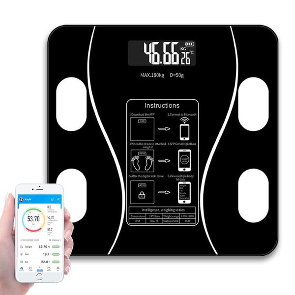 smart scales bathroom floor weight bluetooth electronic weighing connect with smartphone app white black pink
smart scales bathroom floor weight bluetooth electronic weighing connect with smartphone app white black pink