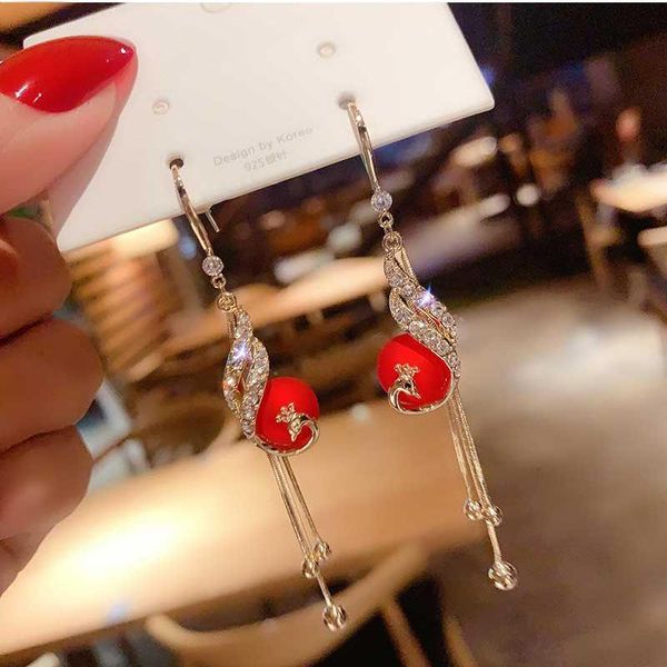 dangle & chandelier autumn and winterttemperament network red phoenix tassel advanced atmosphere long pearl celebrity earrings, Silver
dangle & chandelier autumn and winterttemperament network red phoenix tassel advanced atmosphere long pearl celebrity earrings, Silver