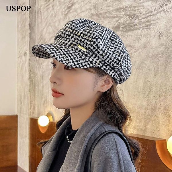 stingy brim hats uspop 2021 women's autumn soft plaid octagonal female winter sboy caps, Blue;gray
stingy brim hats uspop 2021 women's autumn soft plaid octagonal female winter sboy caps, Blue;gray