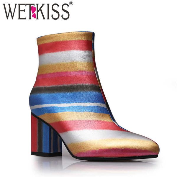 wetkiss colorful ladies ankle boots women thick high heels booties pointed toe zipper shoes woman winter boot female shoes 210630, Black
wetkiss colorful ladies ankle boots women thick high heels booties pointed toe zipper shoes woman winter boot female shoes 210630, Black
