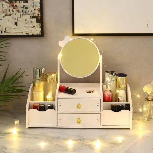 mirrors decorative mirror portable girl deskdressing student table simple with storage box
mirrors decorative mirror portable girl deskdressing student table simple with storage box