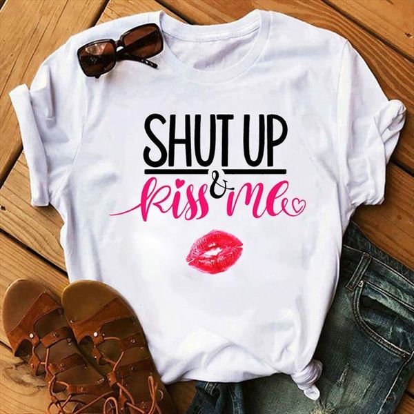 kiss me printed red women t shirt lip tee summer cute harajuku ulzzang clothes femme, White
kiss me printed red women t shirt lip tee summer cute harajuku ulzzang clothes femme, White