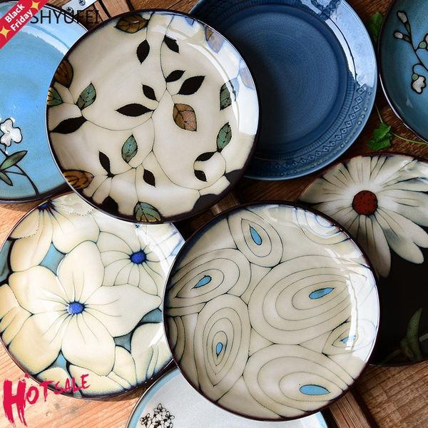 1pcs kiln glaze hand-painted flowers ceramic plate tableware square steak salad fruit cake sushi storage decorative dishes & plates
1pcs kiln glaze hand-painted flowers ceramic plate tableware square steak salad fruit cake sushi storage decorative dishes & plates