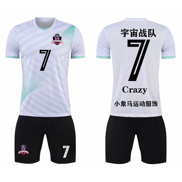 short sleeve football training suit, student jersey, team competition uniform, personality seal jy64, Black;white
short sleeve football training suit, student jersey, team competition uniform, personality seal jy64, Black;white
