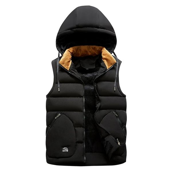 men's vests vest men casual brand hat hooded warm thick waistcoat sleeveless jacket male asian size veste homme fashion clothing k472, Black;white
men's vests vest men casual brand hat hooded warm thick waistcoat sleeveless jacket male asian size veste homme fashion clothing k472, Black;white