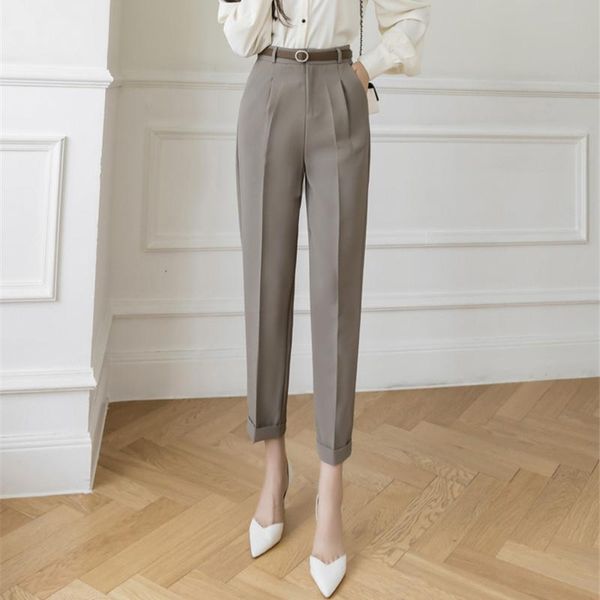 women's pants & capris limiguyue autumn women casual trousers slim elegant high waist pencil straight leg pocket belt ol office wear k2, Black;white
women's pants & capris limiguyue autumn women casual trousers slim elegant high waist pencil straight leg pocket belt ol office wear k2, Black;white