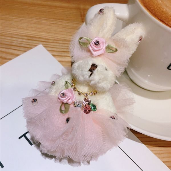 creative plush rabbit bear key chain lovely wedding dress women's bag pendant bow flower, Silver
creative plush rabbit bear key chain lovely wedding dress women's bag pendant bow flower, Silver
