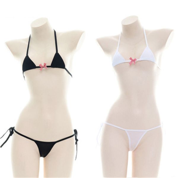 three-point bandage micro bikini anime cosplay lingerie devil and angel lolita bra and panty set cute anime lingerie, Black;white
three-point bandage micro bikini anime cosplay lingerie devil and angel lolita bra and panty set cute anime lingerie, Black;white