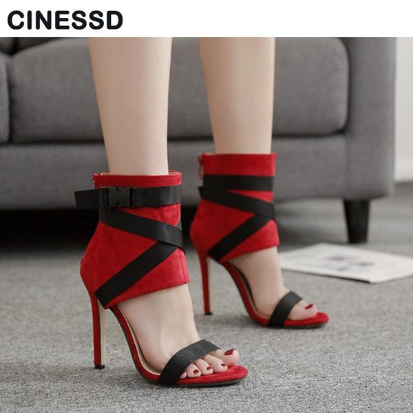 summer women's shoes fabric belt rome gladiator peep-toe color collision patchwork stilettos high heels sandals, Black
summer women's shoes fabric belt rome gladiator peep-toe color collision patchwork stilettos high heels sandals, Black