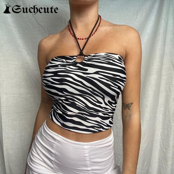 women's tanks & camis gothic streetwear zebra pattern y2k halter for women slim outfits summer party clubwear tank haraj, White
women's tanks & camis gothic streetwear zebra pattern y2k halter for women slim outfits summer party clubwear tank haraj, White
