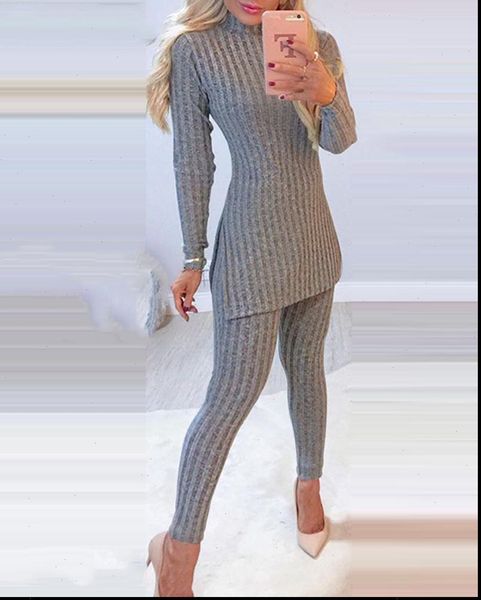 knitting sweater two piece spring women tracksuits suit running set sport crop long pant suits autumn outfits, Gray
knitting sweater two piece spring women tracksuits suit running set sport crop long pant suits autumn outfits, Gray
