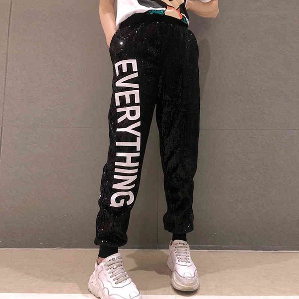 sequined sweatpants fashion women letter nine pants high waist casual black pants ladies 513f3 210420, Black;white
sequined sweatpants fashion women letter nine pants high waist casual black pants ladies 513f3 210420, Black;white