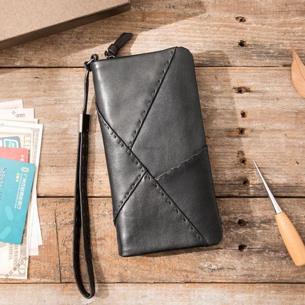 wallets handmade leather wallet, men's first layer multi-card long large-capacity zipper wallet, Red;black
wallets handmade leather wallet, men's first layer multi-card long large-capacity zipper wallet, Red;black