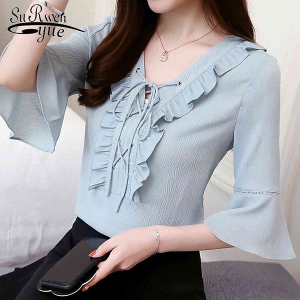 fashion women shirts short sleeved blouses solid sweet summer bow chiffon ol casual clothing 0091 30 210521, White
fashion women shirts short sleeved blouses solid sweet summer bow chiffon ol casual clothing 0091 30 210521, White