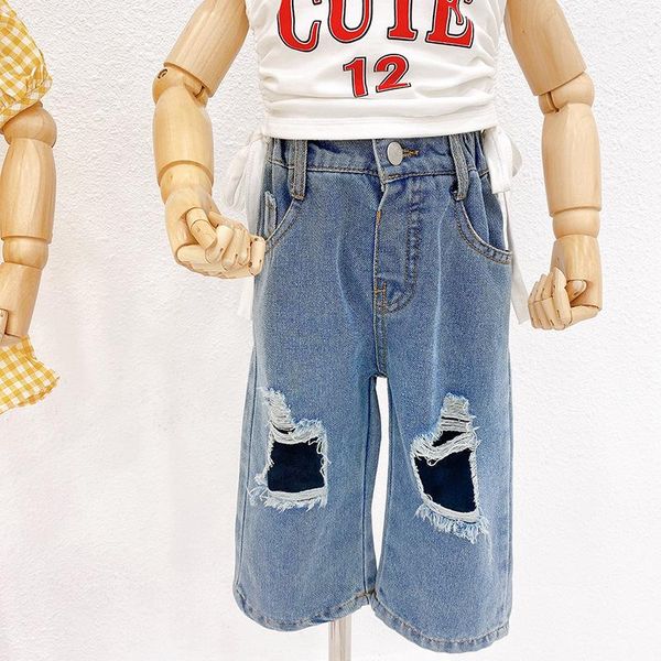 jeans baby girls autumn boy loose denim trousers princess ripped fashion children's kids, Blue
jeans baby girls autumn boy loose denim trousers princess ripped fashion children's kids, Blue