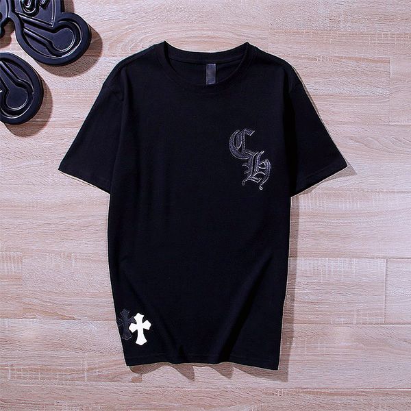 2021 summer new ch crosin leather cross t-shirt sanskrit round neck short sleeve and women's loose fit, White;black
2021 summer new ch crosin leather cross t-shirt sanskrit round neck short sleeve and women's loose fit, White;black