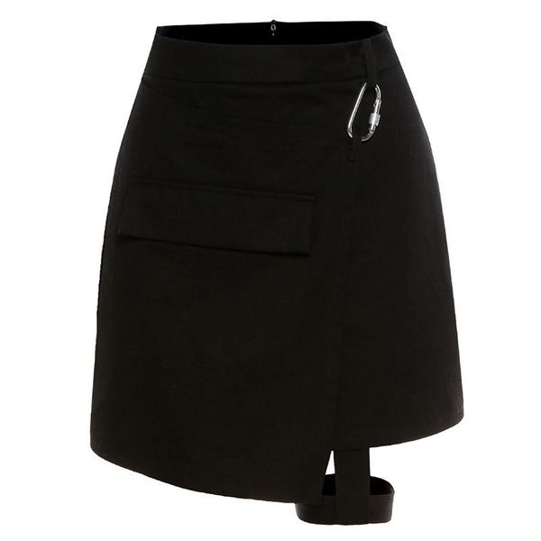 skirts women's falda negra fashion solid black color trend personality irregular style bandage mini skirt woman clothing
skirts women's falda negra fashion solid black color trend personality irregular style bandage mini skirt woman clothing