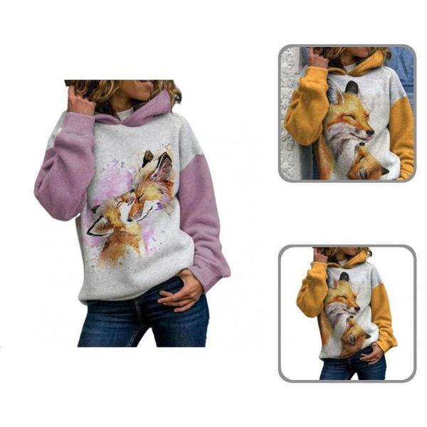 women's hoodies & sweatshirts women sweatshirt cold resistant pullover thin fleece lining warm charming wolves print, Black
women's hoodies & sweatshirts women sweatshirt cold resistant pullover thin fleece lining warm charming wolves print, Black