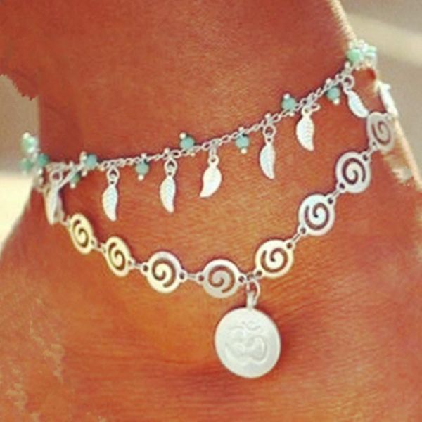 anklets double chains silver ankle bracelets anklet foot pulsera wave femme for women beach charms jewelry, Red;blue
anklets double chains silver ankle bracelets anklet foot pulsera wave femme for women beach charms jewelry, Red;blue