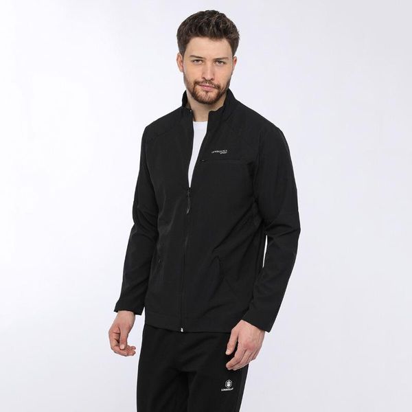 black men men's jackets, Black;brown