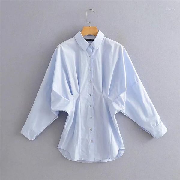 autumn design office lady solid turn down collar pleated full women blouses women's & shirts, White
autumn design office lady solid turn down collar pleated full women blouses women's & shirts, White