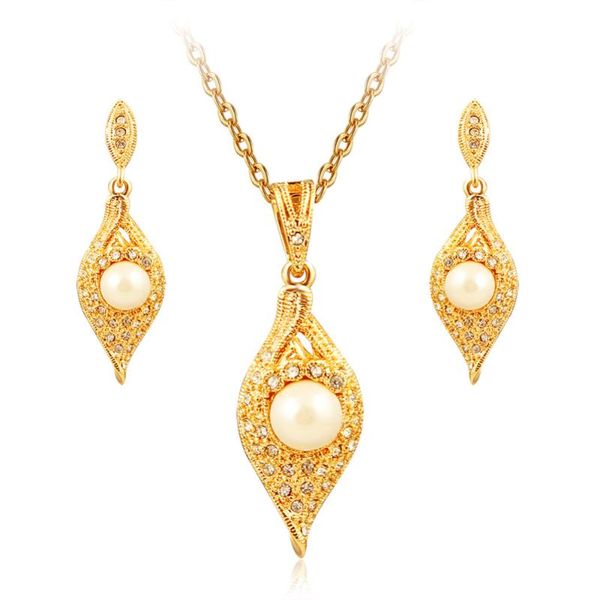 earrings & necklace erluer women fashion gold color imitation pearl leaf jewelry sets girl wedding bridal crystal pendant drop set, Silver
earrings & necklace erluer women fashion gold color imitation pearl leaf jewelry sets girl wedding bridal crystal pendant drop set, Silver