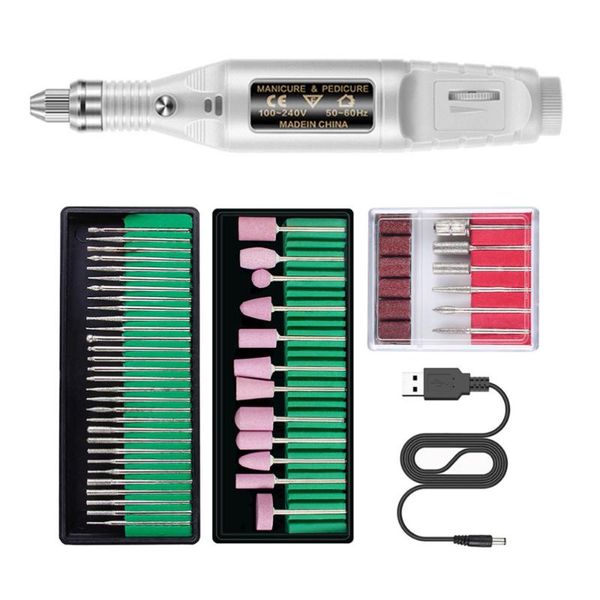 nail art equipment 1 set electric grinder kit portable manicure pedicure household sander creative polisher for us, Silver
nail art equipment 1 set electric grinder kit portable manicure pedicure household sander creative polisher for us, Silver
