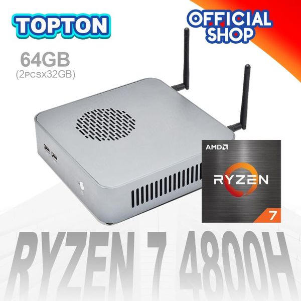 mini pc 7nm amd ryzen 7 4800h 8 core 16 threads 8m cache nvme 2*ddr4 nuc gaming computer windows 10 ax wifi6 pcs
mini pc 7nm amd ryzen 7 4800h 8 core 16 threads 8m cache nvme 2*ddr4 nuc gaming computer windows 10 ax wifi6 pcs